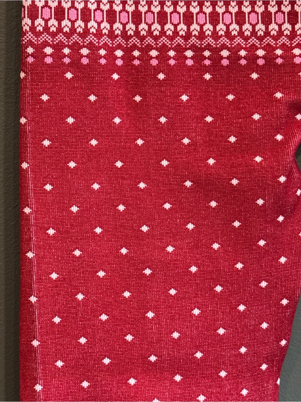 Fabletics Red Patterned High-Waist Leggings - Picture 8 of 16